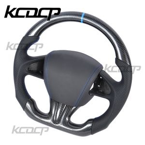 Volant personnalisé en cuir perforé en fibre de carbone véritable pour Infiniti Q30 Q50 QX50 Q60 QX60 - Product Image 2