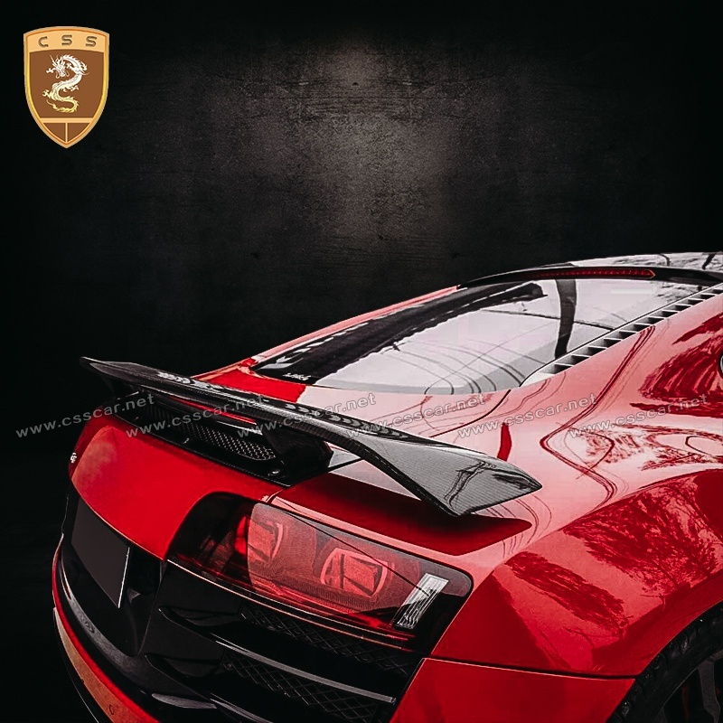 GT Style Aileron Arrière En Fiber De Carbone Aile Pour Adi R8 Spoiler de Coffre Kits De Carrosserie