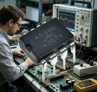 Circuit intégré amplificateur opérationnel double JRC JRC4558D DIP-8 à montage traversant pour applications audio et électronique amateur