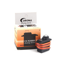 Servo RC Analógico Corona CS928BB 9g Confiable, 1.8kg Torque, Rodamiento de Bolas MR85 para Aviones RC Pequeños, Planeadores y Robótica DIY
