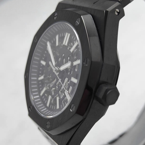 Reloj Automático Mod de 41 mm con Esfera Negra Esqueleto con Sombra Interior y Luminiscencia Verde, Compatible con Movimiento NH70, MOQ 1 - Product Image 3