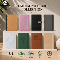 Cuaderno de Cuero PU Vintage Suave A5 con Logotipo Personalizado, Papel Ecológico, Escritura Fluida, para Oficina y Escuela