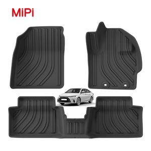 แผ่นรองพื้นรถยนต์คุณภาพสูง กันน้ำ ครบชุด สำหรับรถยนต์ <span class=keywords><strong>Toyota</strong></span> <span class=keywords><strong>Yaris</strong></span> รุ่นที่ 4 ปี 2020-2024 พวงมาลัยขวา (RHD) ผลิตจากวัสดุ TPE 3 มิติ จากตัวแทนจำหน่าย MIPI - Product Image 1