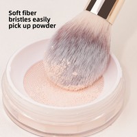 Kit de 15 pinceaux de maquillage professionnels en poils synthétiques or rose avec manche en bois, pour correcteur, crayon à lèvres, mascara, eye-liner, fond de teint et pinceau estompeur – Végan et de qualité supérieure