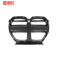 Grille avant en fibre de carbone sèche, style V monobloc, pour BMW M3 M4 G80 G82 G83 2021+