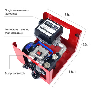 AC Electric 110V 220v Self-Priming Gear <strong>Pump</strong> Kit Low Pressure Oil Fuel Diesel Transfer With Meter Nozzle OEM Customizable Hose - Product Image 3