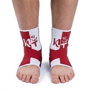 Soporte de Tobillo KLTW INT'L Rojo y Blanco, Neopreno Transpirable, Ajustable, Unisex, Protección Básica para Entrenamiento - Product Image 5