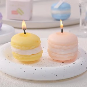Velas perfumadas con forma <span class=keywords><strong>de</strong></span> macarrón, aromaterapia, vela <span class=keywords><strong>de</strong></span> <span class=keywords><strong>soja</strong></span> hecha a mano, aroma <span class=keywords><strong>de</strong></span> larga duración para decoración del hogar, ambientador, regalos <span class=keywords><strong>de</strong></span> cumpleaños - Product Image 2