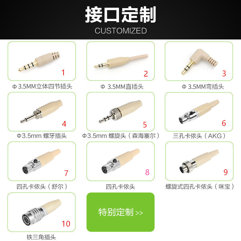 3.5mm Internal thread stereo 5