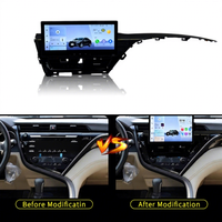 Autoradio 12,3 pouces avec écran tactile Android, navigation GPS, lecteur multimédia avec CarPlay, Bluetooth, écran pour Toyota Camry 2018