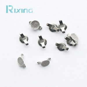 Rixing Hoge Kwaliteit Roestvrij Staal Orthodontische Linguale Knop Met Cleat Bondable Ronde Mesh Basis Tandheelkundige Vorm - Product Image 2