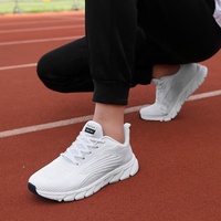 Chaussures blanches 2025 nouvelle mode automne respirant maille polyvalent Couple chaussures blanches pour les trajets et les dates