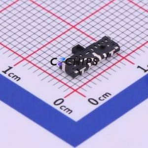 SSAG230200 Slide Switch SMD Switch Single Pole Three Throw Rectangle Pin Header Black 10mA - Product Image 2
