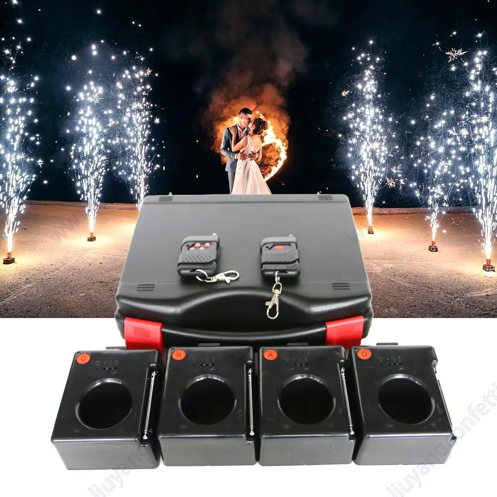 Đài Phun Nước Pyrotechinic Điều Khiển Từ Xa D08 Máy Lạnh Trung Tâm Vật Tư Sân Khấu Tiệc Hệ Thống Bắn Pháo Hoa Trang Trí Đám Cưới