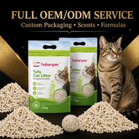 Litière pour chat au tofu, marque privée, petites commandes acceptées, sans poussière, agglomérante naturelle, contrôle des odeurs, vente en gros directe usine