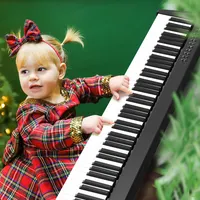 Prezzo all'ingrosso educazione musicale professionale tastiera elettronica 88 tasti ponderati organo digitale doppi altoparlanti pianoforte portatile