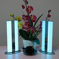 Lampe de lecture LED de style européen, petite lampe de nuit, protection des yeux, lampe de table RGB avec contrôle de la luminosité, blanc chaud