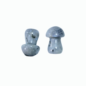 Smooth Labradorite Mushroom <b>Massage</b> Stone Polished Pocket Worry Stone for Stress Relief Handheld Crystal Healing <b>Tool</b> - Product Image 1