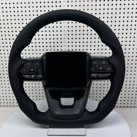 Setir Kulit Hitam untuk Toyota Land Cruiser LC79 LC200 LC300 Prado 4Runner Supra Mk5 RAV4 Hilux GR Lexus Plug and Play