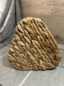 Cesta de Vino Hecha a Mano con Jacinto de Agua para 3 Botellas, con Asa de Transporte, Soporte de Vino Tejido Natural para Picnic y Embalaje de Regalos Festivos - Product Image 6