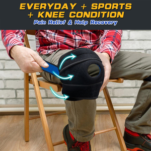 <span class=keywords><strong>Rodillera</strong></span> Deportiva de Compresión con Estabilizadores <span class=keywords><strong>Laterales</strong></span> de Resorte, Correas Ajustables <span class=keywords><strong>para</strong></span> Hombres y Mujeres, Ideal <span class=keywords><strong>para</strong></span> Fitness - Product Image 3