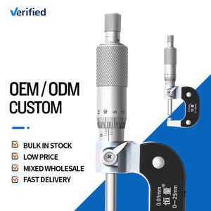 Zeer Nauwkeurige Industriële Spiraalmicrometer Roestvrijstalen Diktemeter Met Verchroomde Buitendiameter <span class=keywords><strong>Micrometer</strong></span> - Product Image 4