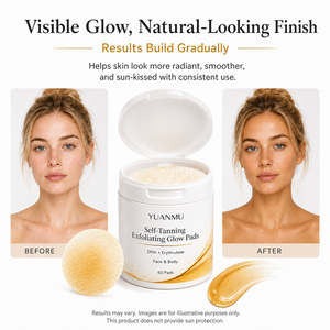<span class=keywords><strong>Lingettes</strong></span> autobronzantes naturelles, exfoliantes et illuminatrices pour le visage, pour un bronzage sans soleil - Product Image 4