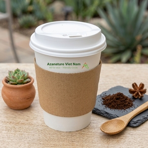 Manchon de tasse à café en carton noir à double paroi, personnalisé, écologique, de qualité supérieure, haute isolation, de qualité alimentaire pour boissons chaudes - Vente en gros - Product Image 1