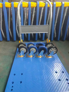 Troli tangan troli Platform lipat 400kg dengan lima roda untuk gudang - Product Image 5