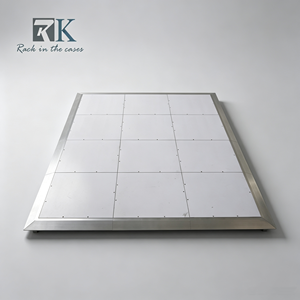 High Quality Portable White Dance Floor with Classical Checkered Pattern for Wedding Events and Parties - Product Image 1