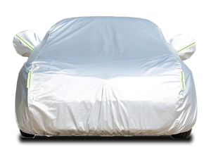 DuPont Oxford Housse de voiture complète doublée de polaire imperméable à l'isolation thermique Protection solaire Pare-<span class=keywords><strong>soleil</strong></span> de voiture pliable universel toutes saisons - Product Image 3
