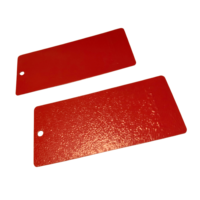 Revêtement en poudre polyester thermodurcissable texturé rouge, directement de l'usine, pour surfaces métalliques de bateaux et de meubles, excellente résistance aux intempéries