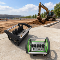 Control Remoto para Excavadora con 5 Palancas y 5 Botones, Resistente al Agua IP68, Alcance de 500m, Batería Recargable