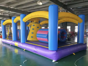 Circuito de Obstáculos Inflable, Castillo Hinchable, Casa de Juegos para Niños, Interior y Exterior, Fiesta de <span class=keywords><strong>Cumpleaños</strong></span>, <span class=keywords><strong>Alquiler</strong></span> de Grado Comercial - Product Image 4