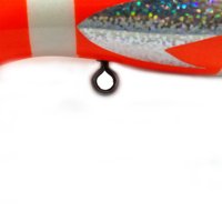 Leurre de surface en bois massif fait main, motif poisson-clown, rayures lumineuses, grande bouche, pour la pêche en haute mer au GT, au thon et au kingfish depuis bateau