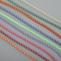 4mm Multiple Size Angel köder Shiny Cord Flash Streamer Synthetisches Geflecht Fliegen binde materialien Hohles holo graphisches Mylar Braid Tube