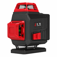 Niveau laser vert robuste 16 lignes, auto-nivelant, accessoires complets pour la construction, l'installation de carreaux et la décoration intérieure