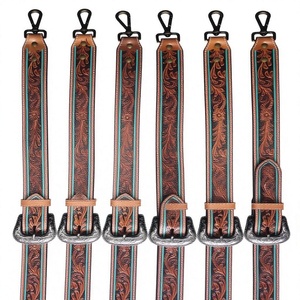 Ceintures américaines vintage en cuir de vache unisexe pour adultes, boucle à ardillon en acier, écologiques, solides, légères, résistantes, largeur 3,8 cm - Product Image 2