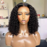 Perruque frontale HD sans colle en cheveux humains bruts vietnamiens, densité 200 %, perruques en cheveux humains pour femmes, perruque en cheveux humains bouclés profonds