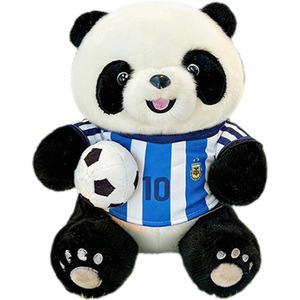 Adorable peluche panda en forme <span class=keywords><strong>de</strong></span> ballon <span class=keywords><strong>de</strong></span> football - Product Image 5
