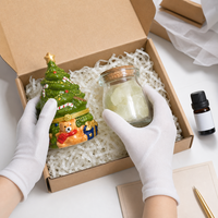 Keramik-Weihnachtsbaum-Bär Flammenloser Aroma-Diffusor Geschenkset für Innenräume Feiertagsdekoration