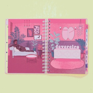 Custom Size Design A5 <b>A6</b> B5 A4 Environmental Ink Steel Ring <b>Diary</b> Exercise Note Book - Product Image 6