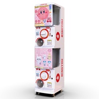 Distributeur de capsules entièrement automatique à double niveau, style japonais, à monnayeur et code QR, direct usine, pour centres commerciaux