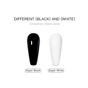 JTING Nouveau Lot de 2 Vernis Gel Solide Super Noir et Blanc Sans TPO/HEMA, Gel UV pour Ongles, Kit OEM ODM, Fournisseur Populaire - Product Image 3