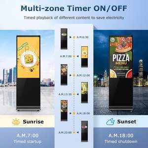 Écran d'affaires de 43 50 55 65 pouces, affichage vertical, écran numérique Lcd, support au sol pour écran tactile, panneau numérique - Product Image 3