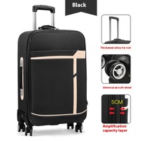 Sac de voyage en tissu Oxford Roues pivotantes Valise 20/24/26 pouces Bagage cabine pour étudiant Sac à roulettes Sac à roulettes