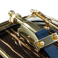 Kit de batterie professionnelle de qualité supérieure, directement de l'usine, avec tambourin épaissi en ébène, acier inoxydable, écorce d'érable, maille en laiton pour usage musical