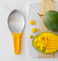Besafe Roestvrijstalen Watermeloen Mango Cutter Gereedschap Fruit Mango Pitter En Dunschiller Fruit Salade Mes Vork Carving Tool