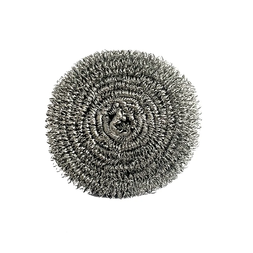 Customized Packaging Pot Wire Scrubber/scourer/cleaning Ball Cleaning SS 410 Stainless Steel Silver Kitchen Sponge