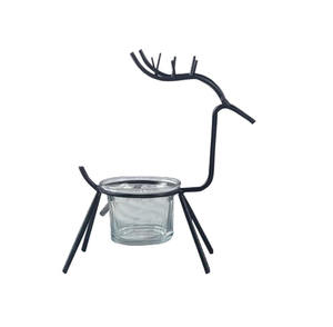 Fer wapiti renne chandelier bougeoir aux chandelles dîner maison salon décoration bureau décoration - Product Image 1